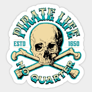 Pirate life crossbones Sticker